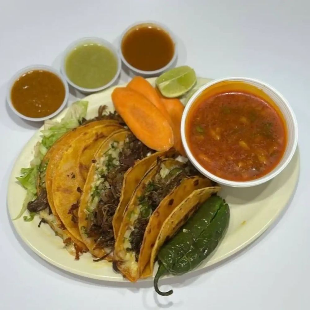 Los Compadres signature dishes QuesabirriasGorditasPozole